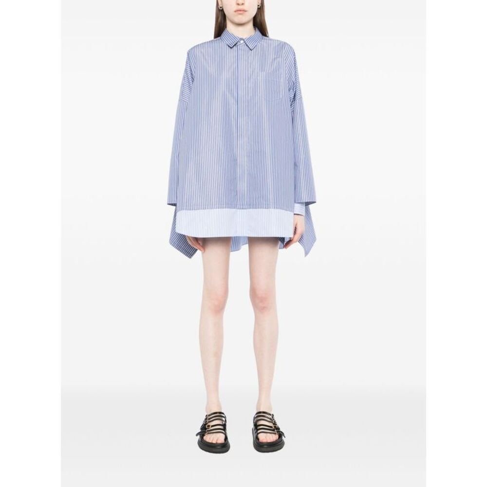 Sacai Women Striped Cotton Shirt - Picture 4 of 5